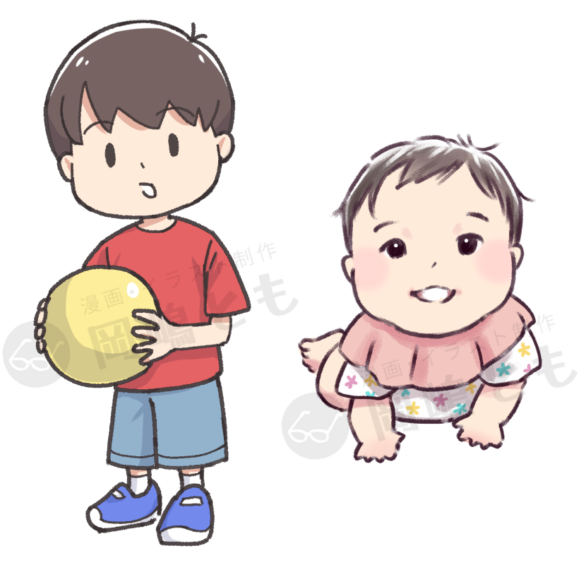 少年と赤ちゃん